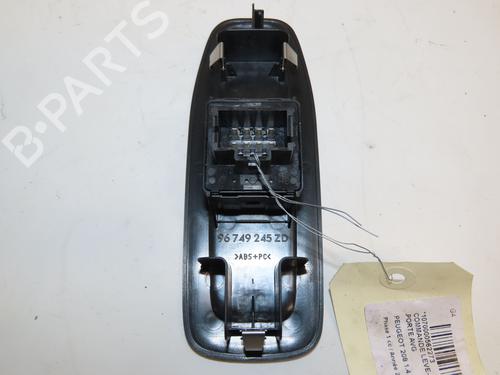 Left front window switch PEUGEOT 208 I (CA_, CC_) 1.4 HDi | BP26381273I27 - Image 4