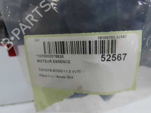 Used Engine TOYOTA AYGO (_B1_) 1.0 (KGB10_, KGB10R) (68 hp) 28801355