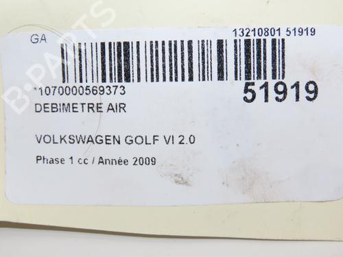 Used Mass air flow sensor VW GOLF VI (5K1) 2.0 TDI (140 hp) 28801374