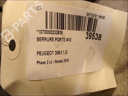 Front right lock PEUGEOT 308 II (LB_, LP_, LW_, LH_, L3_) 1.2 THP 110 | BP9607953C97 