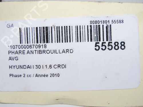 Left front fog light HYUNDAI i30 (FD) 1.6 CRDi | BP31242589C30