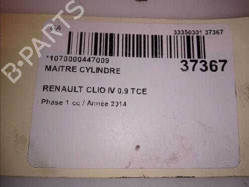 Used Brake master cylinder RENAULT CLIO IV (BH_) 0.9 TCe 90 (BHNF, BHMA, BHMH, BHJK, BHJR) (90 hp) 14950806