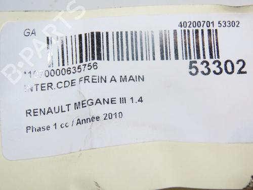 Hand brake RENAULT MEGANE III Hatchback (BZ0/1_, B3_) 1.4 TCe (BZ0F, BZ1V) | BP28801752I18 