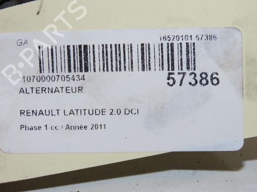 Alternator RENAULT LATITUDE (L70_) 2.0 dCi 175 (L70Y, L734) | BP39756420M7 - Image 9