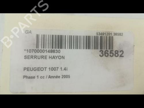 Used Tailgate lock Tailgate lock PEUGEOT 1007 (KM_) 1.4 (75 hp) 9600480 9600480