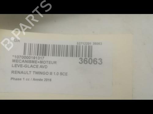 Used Front right window mechanism RENAULT TWINGO III (BCM_, BCA_) 1.0 SCe 70 (71 hp) 9603331
