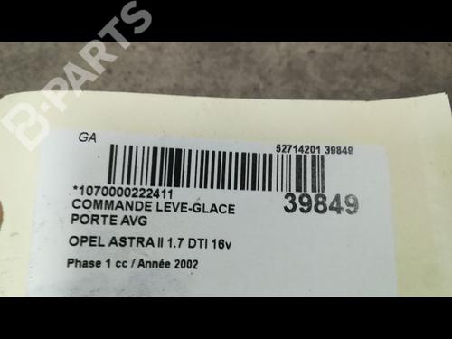 Left front window switch OPEL ASTRA G Hatchback (T98) 1.7 DTI 16V (F08, F48) | BP9606687I27 