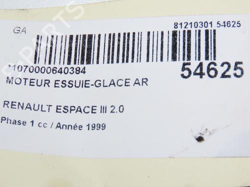 Rear wiper motor RENAULT ESPACE III (JE0_) 2.0 (JE0A) | BP28832960M102 