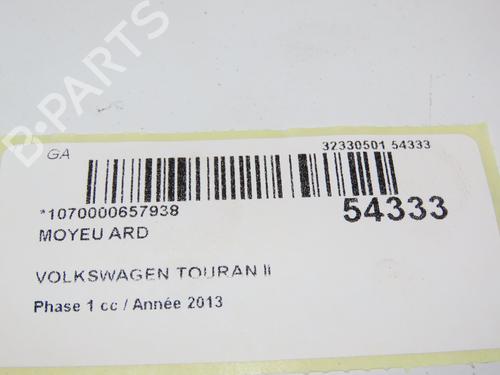 Used Right rear steering knuckle VW TOURAN (1T3) 2.0 TDI (140 hp) 28967585