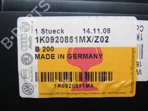 Instrument cluster VW GOLF V (1K1) 1.4 16V | BP28968012C47 