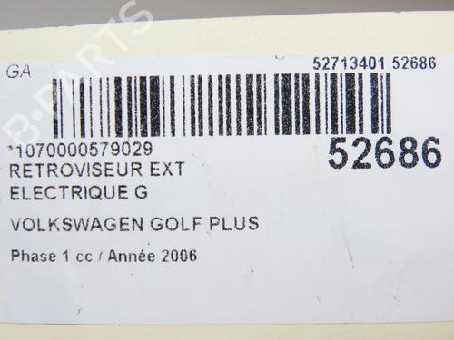 Left mirror VW GOLF PLUS V (5M1, 521) 1.9 TDI | BP28968703C26 