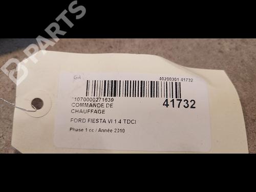 Climate control FORD FIESTA VI (CB1, CCN) 1.4 TDCi | BP9612718I5 