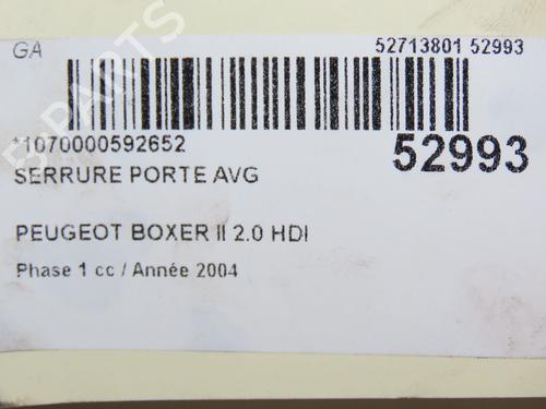 Front left lock PEUGEOT BOXER Van (244) 2.0 HDi | BP28968840C98 