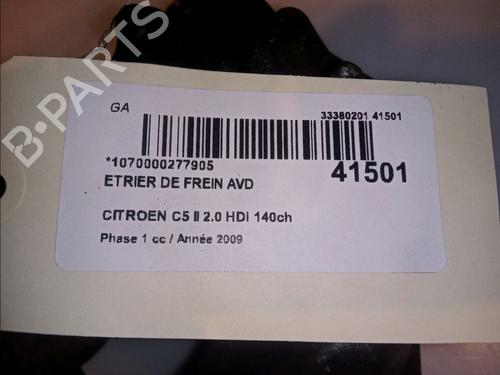 Used Right front brake caliper Right front brake caliper CITROËN C5 III (RD_) 2.0 HDi 140 (RDRHF8, RDRHFA, RDRHA8, RDRHAJ) (140 hp) 14877507 14877507