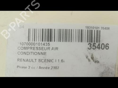 Used AC compressor RENAULT SCÉNIC I MPV (JA0/1_, FA0_) 1.6 (JA00, JA16, JA15, JA19, JA1V, JA2B, JA2C, JA0B,... (107 hp) 9604526