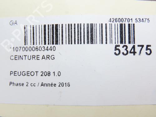 Rear left belt tensioner PEUGEOT 208 I (CA_, CC_) 1.0 VTi | BP28830767C89 