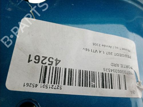 Used Right rear door PEUGEOT 207 (WA_, WC_) 1.4 16V (95 hp) 11820900