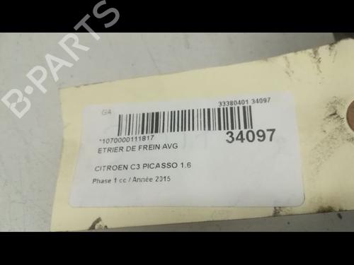 Used Left front brake caliper Left front brake caliper CITROËN C3 Picasso (SH_) 1.6 HDI 90 (92 hp) 14878043 14878043