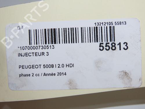 Used Injector Injector PEUGEOT 5008 (0U_, 0E_) 2.0 HDi 150 / BlueHDi 150 (150 hp) 33188144 33188144