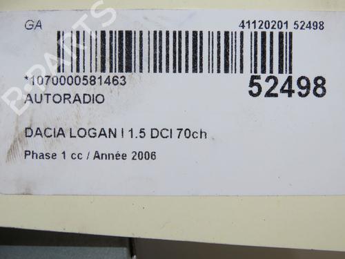 Radio DACIA LOGAN (LS_) 1.5 dCi (LS0K) | BP36893430E6  - Image 6