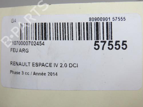 Used Left taillight Left taillight RENAULT ESPACE IV (JK0/1_) 2.0 dCi (JK02, JK03) (131 hp) 33728187 33728187