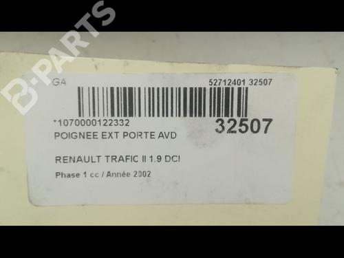Front right exterior door handle RENAULT TRAFIC II Van (FL) 1.9 dCi 100 (FL0C, FL0K, FL0B) | BP9598428C129 