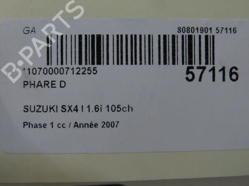 right-headlight-suzuki-sx4-ey-gy-2006-37003521 main image