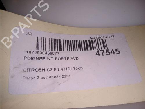 Used Front right interior door handle CITROËN C3 II (SC_) 1.4 HDi 70 (SC8HZC, SC8HR0, SC8HP4) (68 hp) 14951413