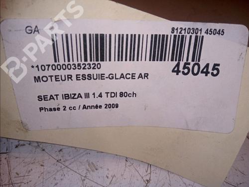 Rear wiper motor SEAT IBIZA III (6L1) 1.4 TDI | BP11104560M102 