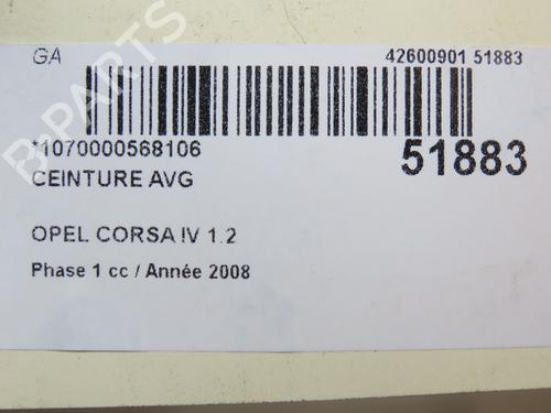 Front left seatbelt OPEL CORSA D (S07) 1.2 (L08, L68) | BP23125005I26 - Image 6