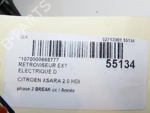 Used Right mirror CITROËN XSARA Break (N2) 2.0 HDI 90 (90 hp) 29415163