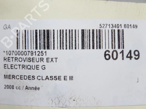 Used Left mirror Left mirror MERCEDES-BENZ E-CLASS (W211) E 200 CDI (211.007) (136 hp) 40437938 40437938
