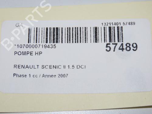 Used Injection pump RENAULT SCÉNIC II (JM0/1_) 1.5 dCi (JM1E, JM16) (106 hp) 32845272