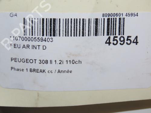 Right tailgate light PEUGEOT 308 SW II (LC_, LJ_, LR_, LX_, L4_) 1.2 THP 110 | BP28969481C80 