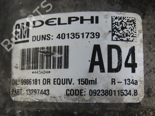 Used AC compressor OPEL ZAFIRA / ZAFIRA FAMILY B (A05) 1.7 CDTI (M75) (125 hp) 28829231