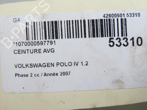 Front left belt tensioner VW POLO IV (9N_, 9A_) 1.2 | BP31912139C87 