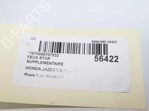 3º Stop 3º Stop HONDA JAZZ III (GE_, GG_, GP_, ZA_) 1.3 HYBRID (GP1) (102 hp) 33744871 33744871