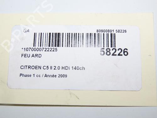 Right taillight CITROËN C5 III (RD_) 2.0 HDi 140 (RDRHF8, RDRHFA, RDRHA8, RDRHAJ) | BP36427370C35  - Image 5