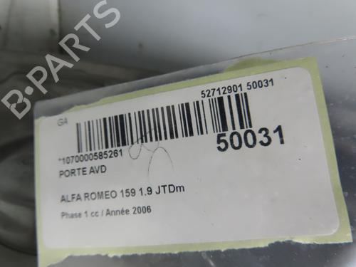 Used Right front door ALFA ROMEO 159 (939_) 1.9 JTDM 16V (939AXC1B, 939AXC12) (150 hp) 31747996