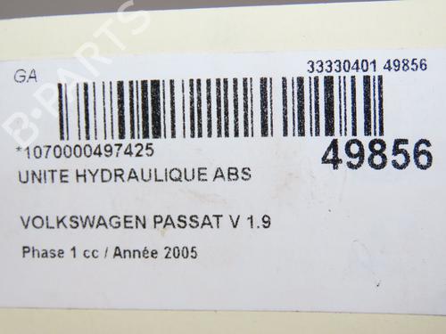 Used ABS pump VW PASSAT B6 (3C2) 1.9 TDI (105 hp) 28967601