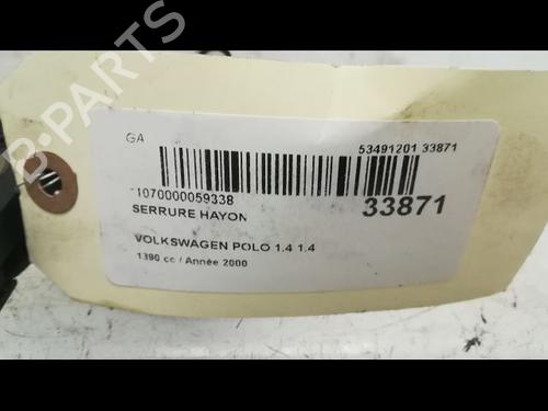 Used Tailgate lock VW POLO (6N2) 1.4 (60 hp) 9594882