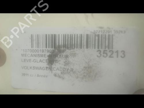 Used Front right window mechanism VW CADDY III Box Body/MPV (2KA, 2KH, 2CA, 2CH) 1.6 TDI (102 hp) 9603671