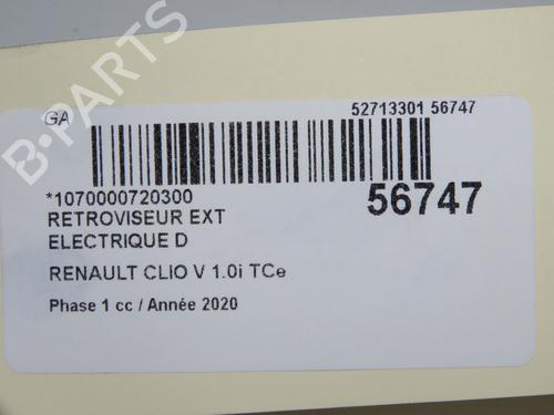 right-mirror-renault-clio-v-b7_-2019-33188196 main image