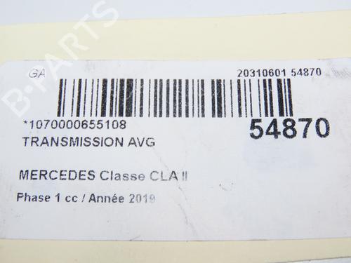 Left front driveshaft MERCEDES-BENZ CLA (C118) AMG CLA 35 4-matic (118.351) | BP29345200M38 