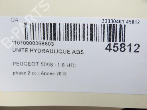 ABS Bremseaggregat PEUGEOT 5008 (0U_, 0E_) 1.6 BlueHDi 120 (120 hp) 15395374
