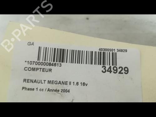 Used Instrument cluster RENAULT MEGANE II (BM0/1_, CM0/1_) 1.6 16V (BM0C, CM0C) (113 hp) 9609226