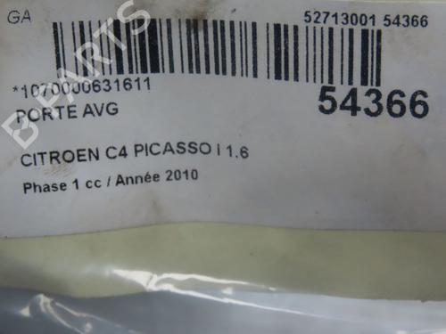 Used Left front door CITROËN C4 Picasso I MPV (UD_) 1.6 HDi (109 hp) 29150990