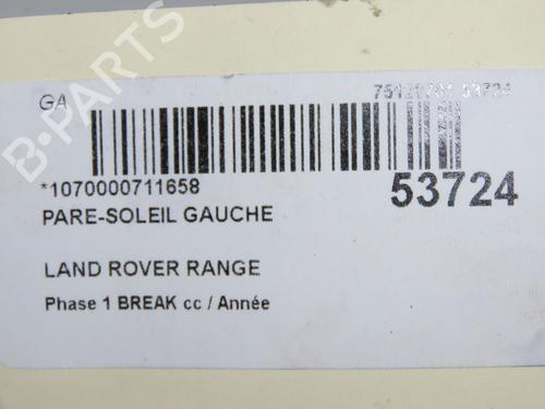 Used Left sun visor Left sun visor LAND ROVER RANGE ROVER EVOQUE (L538) 2.2 D (150 hp) 33948441 33948441