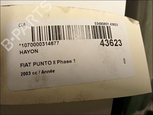 Used Tailgate FIAT PUNTO (188_) 1.9 DS 60 (188.031, .051, .231, .251) (60 hp) 9617763