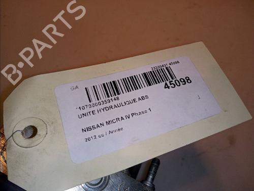 ABS pump NISSAN MICRA IV (K13K, K13KK) 1.2 | BP12431563M43 